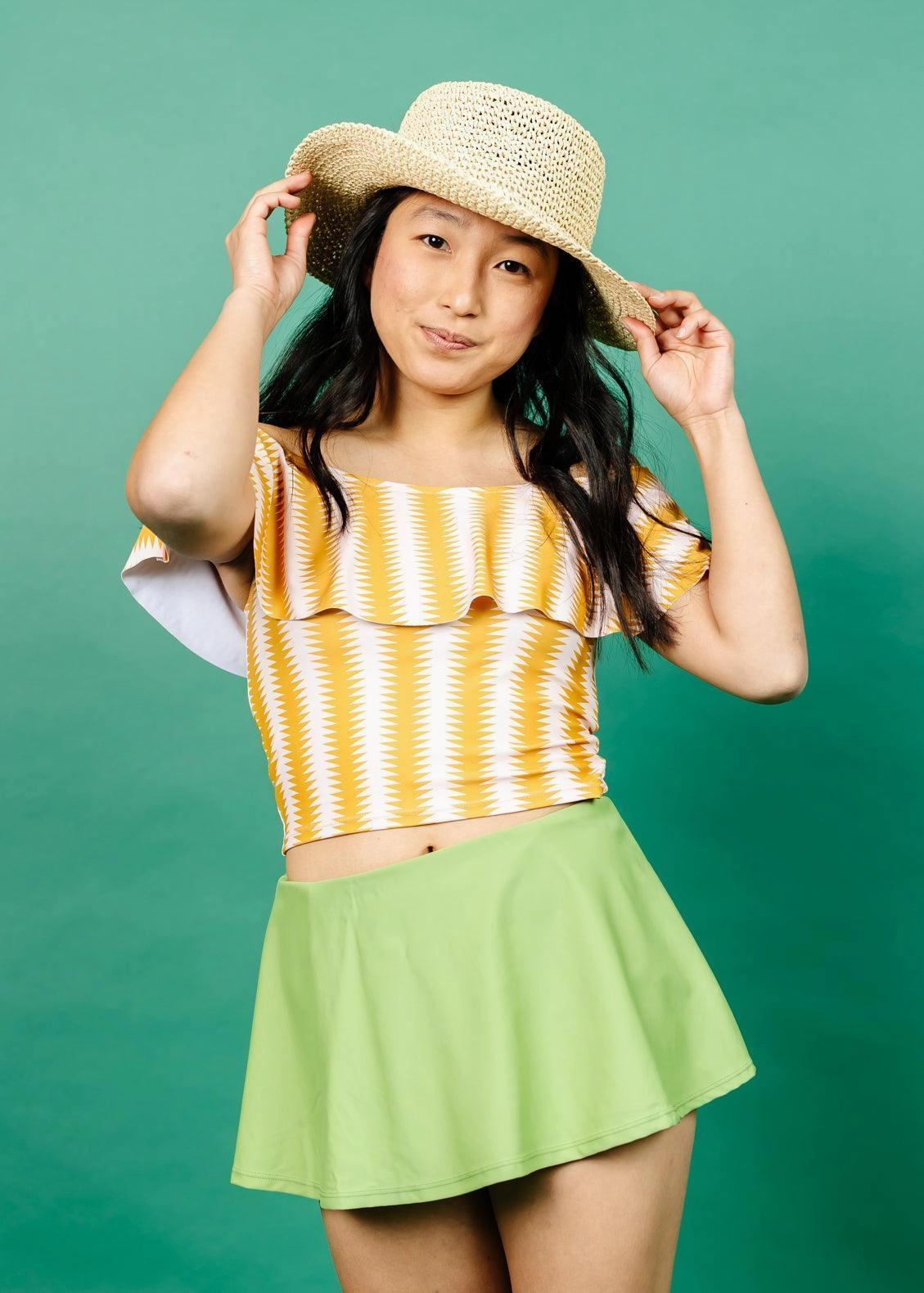 Vintage Triangles | Ruffled Around Top