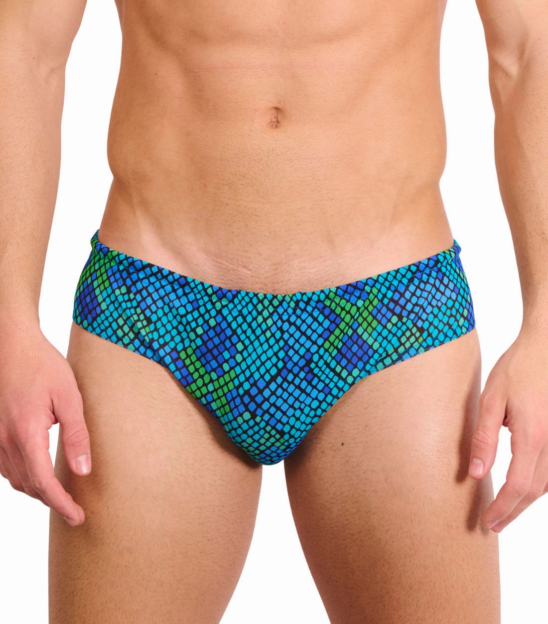 Viper Tan Through Deep Waist Swim Brief