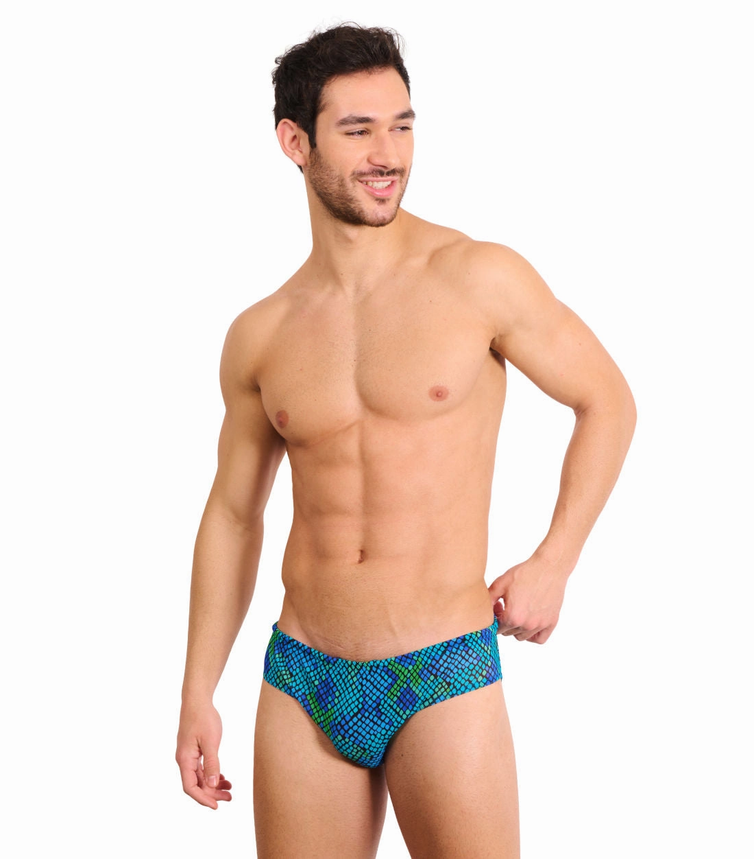 Viper Tan Through Deep Waist Swim Brief