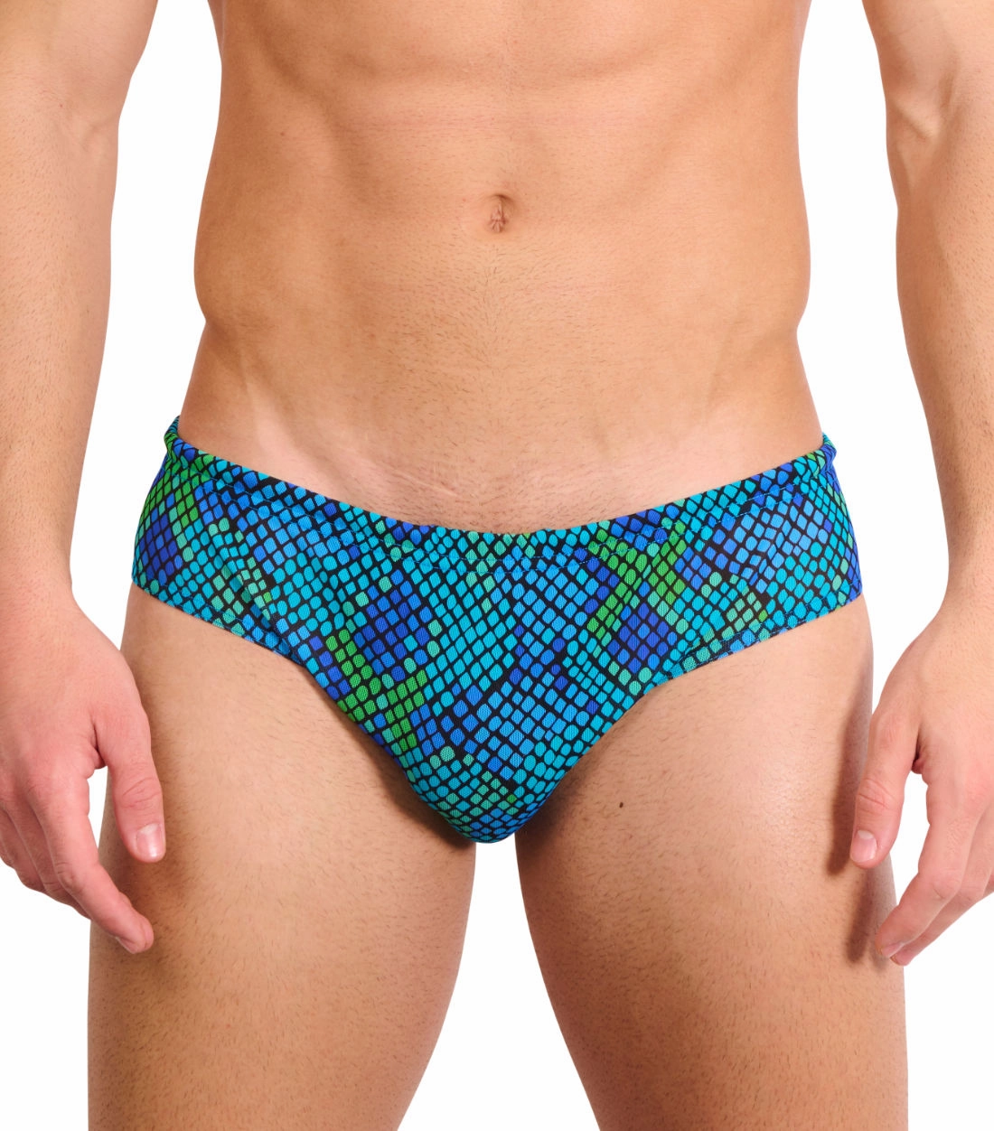 Viper Tan Through Deep Waist Swim Brief
