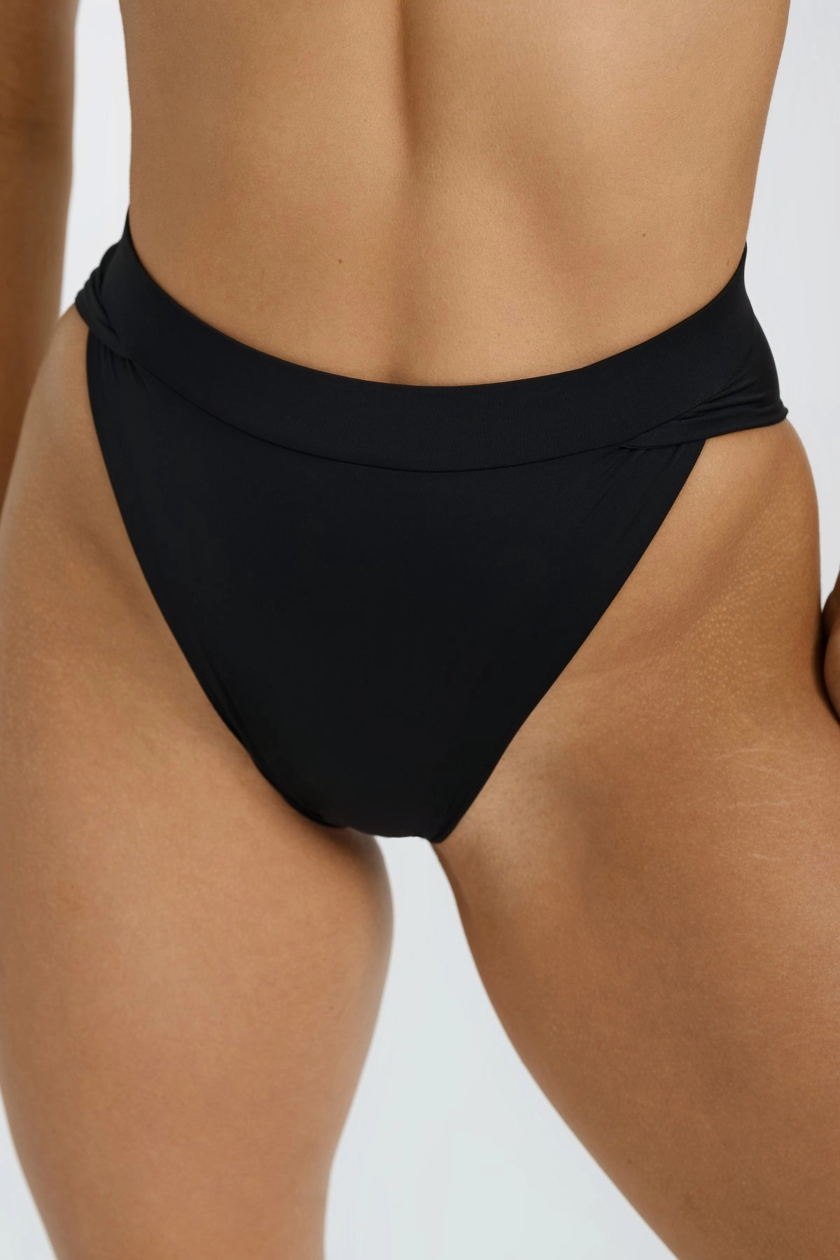 Vista Bottom - Black soft fabric swimwear women, resort swimwear for ladies