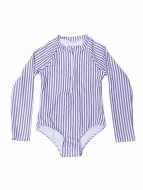 Vivianna Long Sleeve Swimsuit Rashguard (Girls 2-7) teen girls' swimwear, trendy swimsuits for teen girls