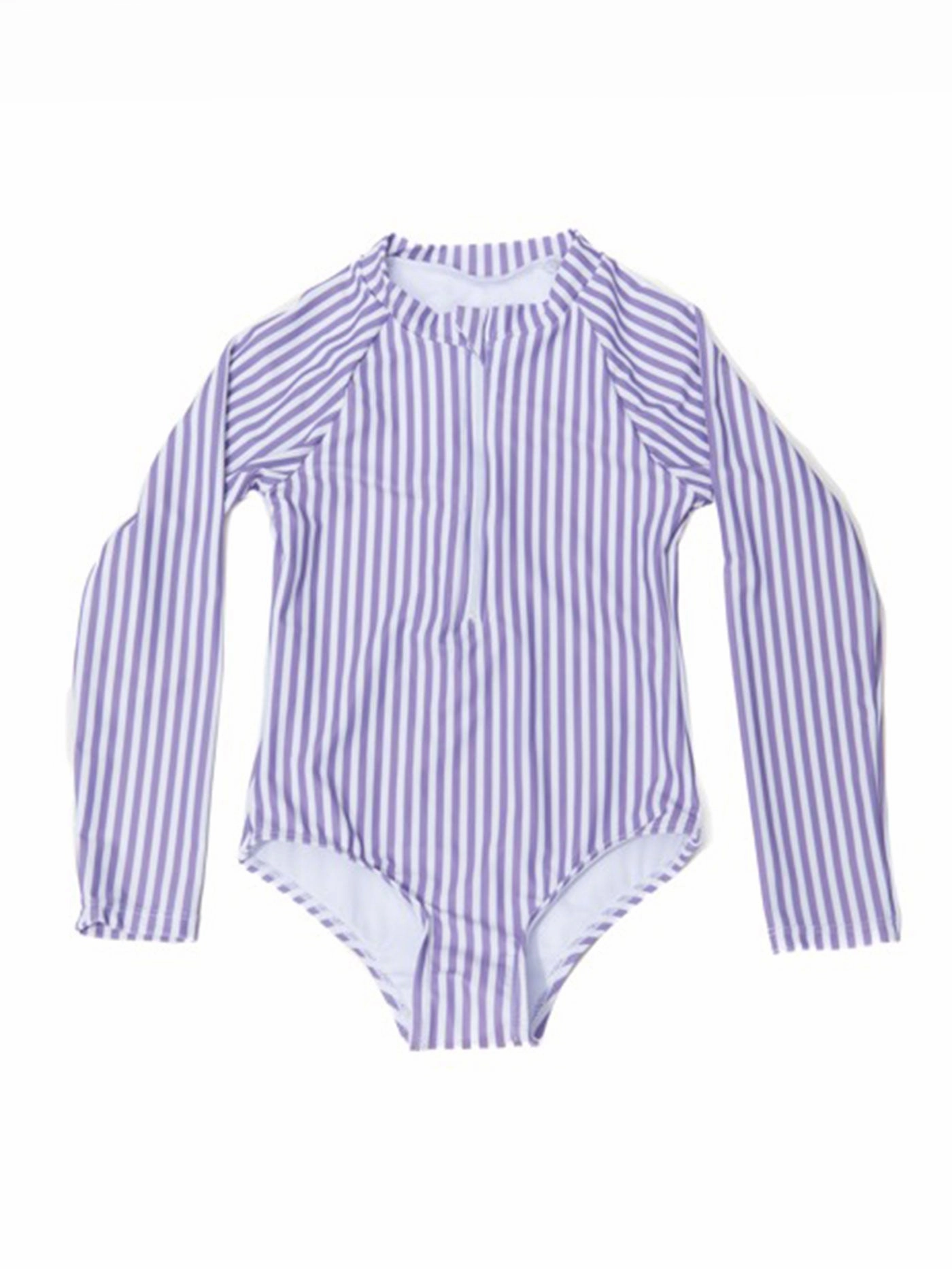 Vivianna Long Sleeve Swimsuit Rashguard (Girls 2-7) teen girls' swimwear, trendy swimsuits for teen girls
