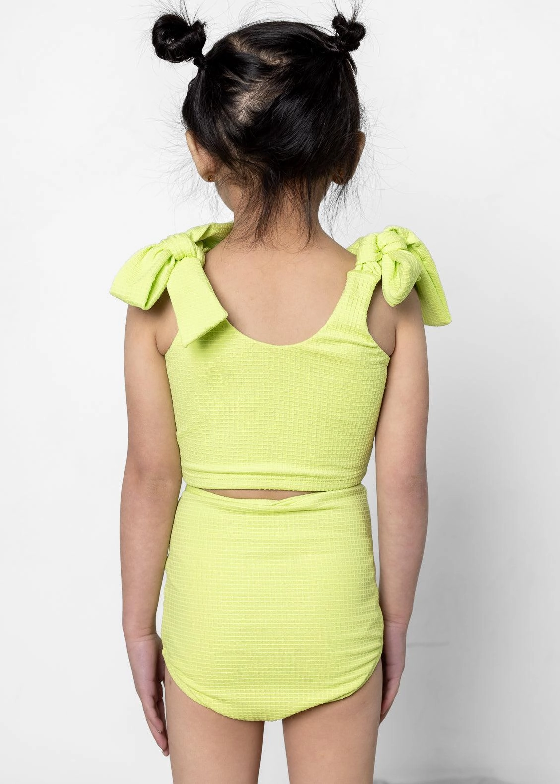 Waffled Glow Green | Mini Knot Top