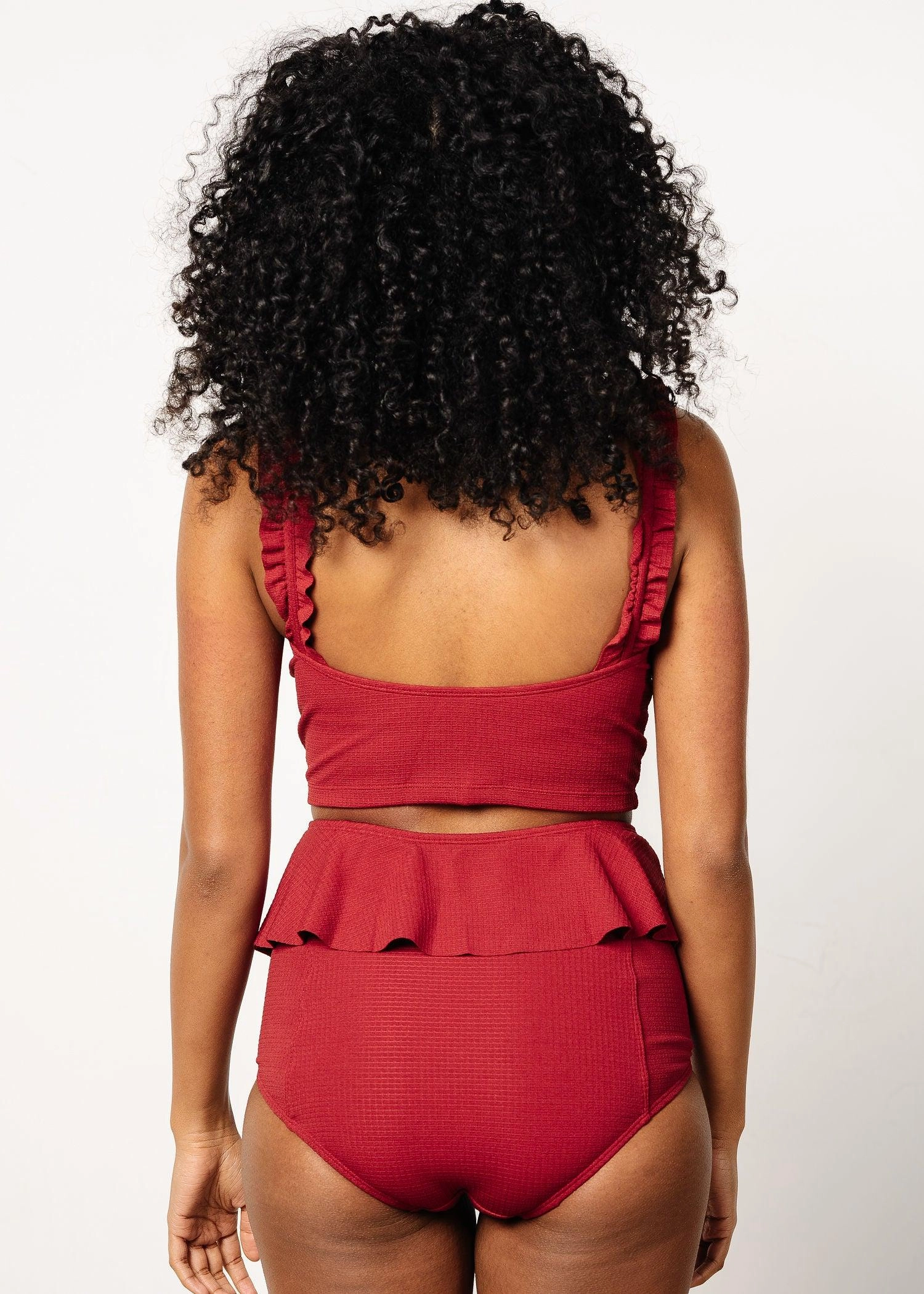 Waffled Maroon | Ripple Top