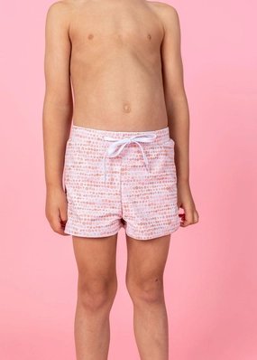 Watercolor Dots | Mini Euro Shorts boys summer swimwear, boys rash guard swim sets