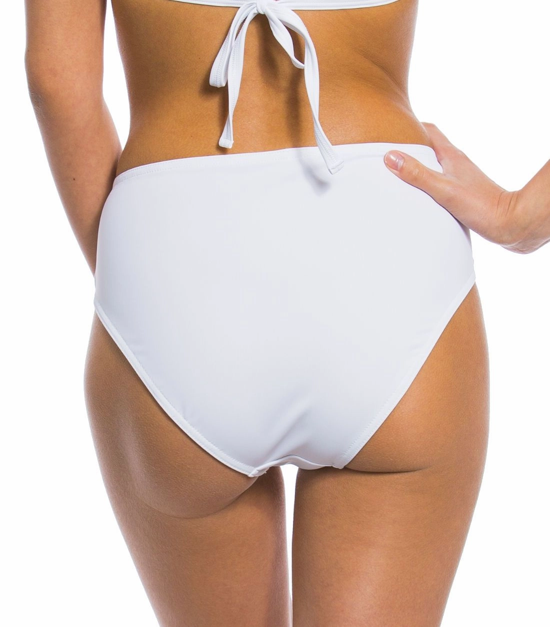 White High Waisted Bikini Brief