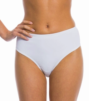 White High Waisted Bikini Brief fashionable swimwear for women, elegant womens swimwear