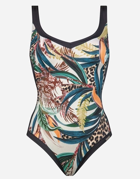 Wild Swing Swimsuit - Botanical Leo cup sized swimwear women, supportive swimsuits for large bust