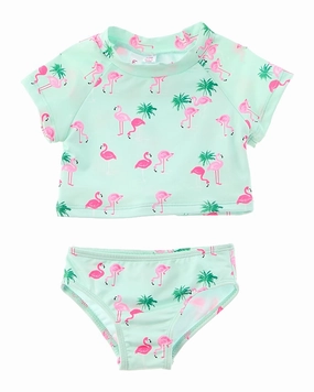Wippette 2pc Rash Guard Swim Set cute swimsuits for teen girls, modest teen swimwear