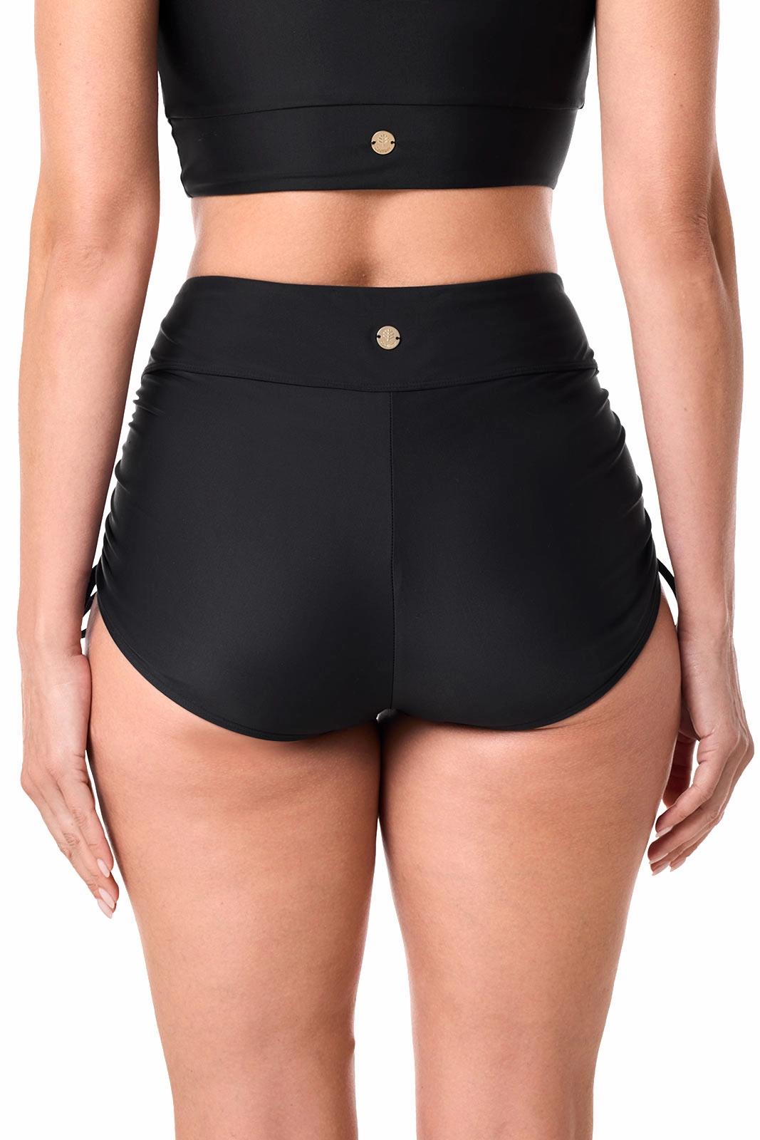 Women's Bayshore Ruched Swim Shorts  | Black