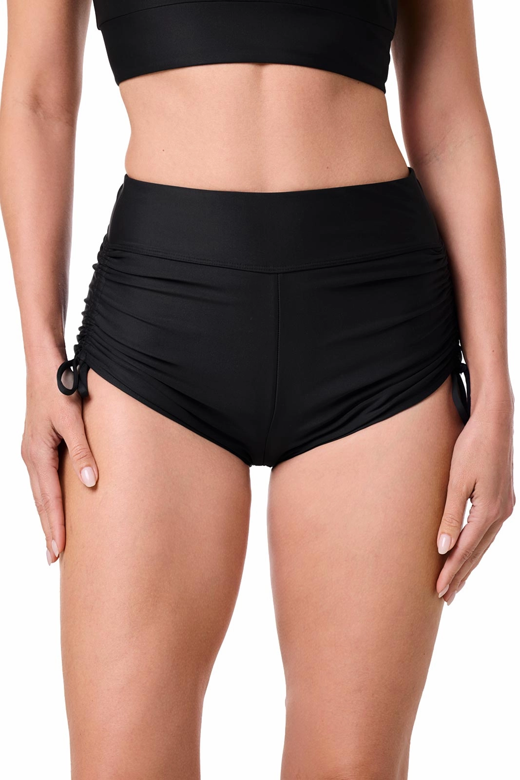 Women's Bayshore Ruched Swim Shorts  | Black