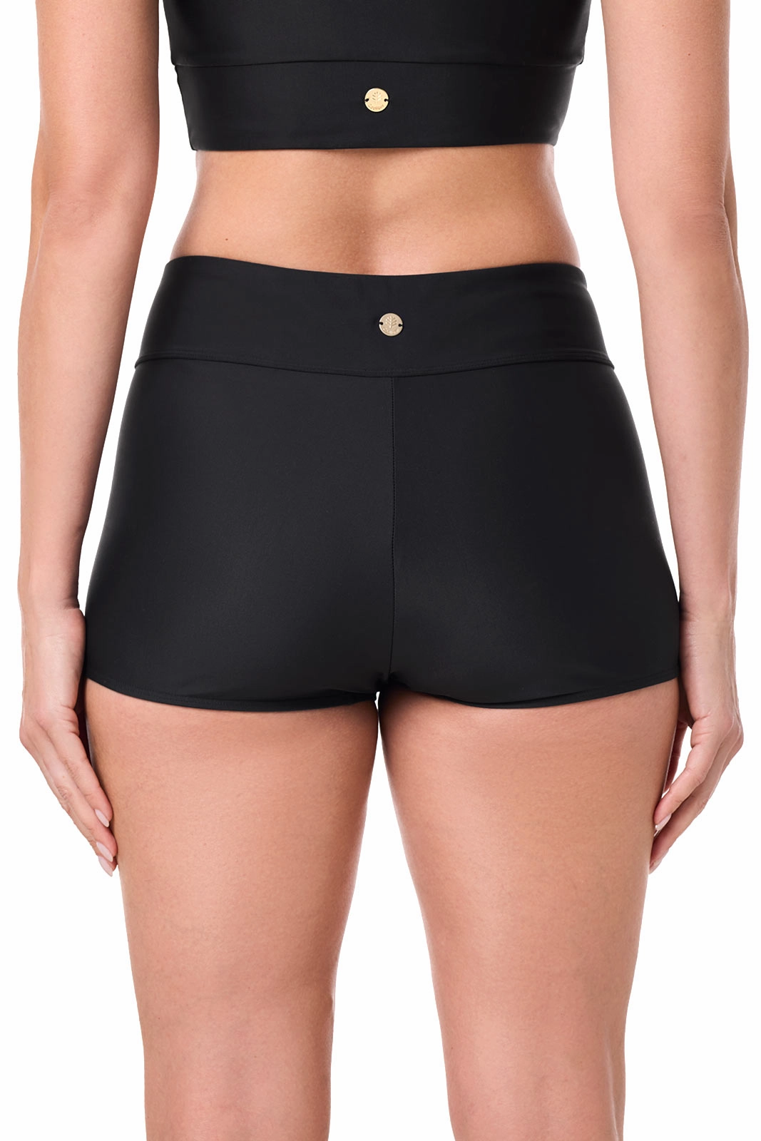 Women's Bayshore Ruched Swim Shorts  | Black