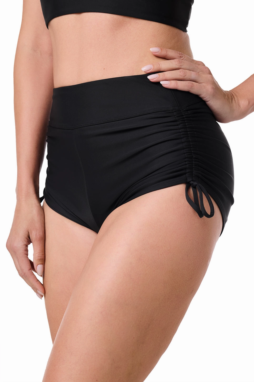 Women's Bayshore Ruched Swim Shorts  | Black
