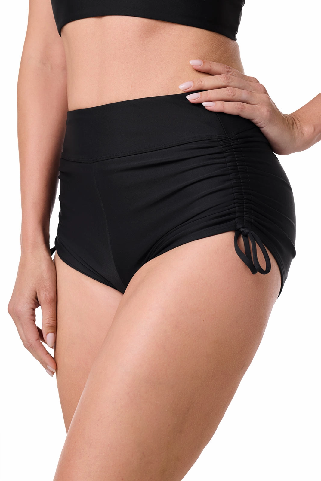 Women's Bayshore Ruched Swim Shorts  | Black