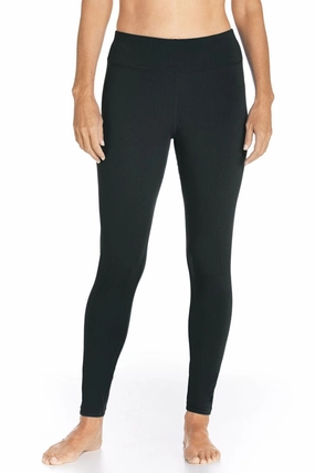 Women's Deep Water Swim Tights  | Black womens athletic swimwear, performance swimwear for women