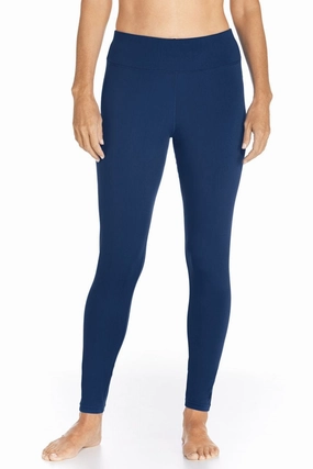 Women's Deep Water Swim Tights | Navy adjustable swimsuits for women, breathable swimwear for ladies