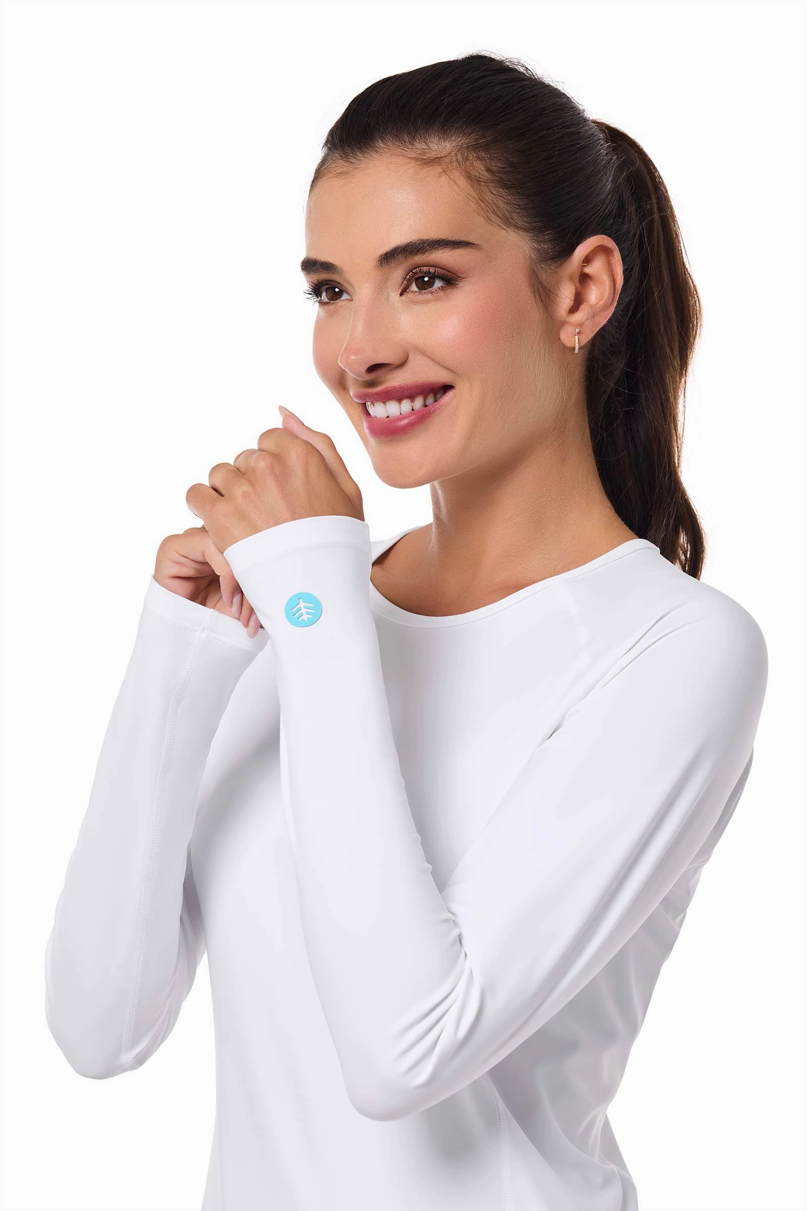 Women's Hightide Lite Long Sleeve Swim Shirt | White