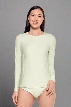 Women's Hightide Long Sleeve Swim Shirt | Seedling adjustable swimsuits for women, breathable swimwear for ladies