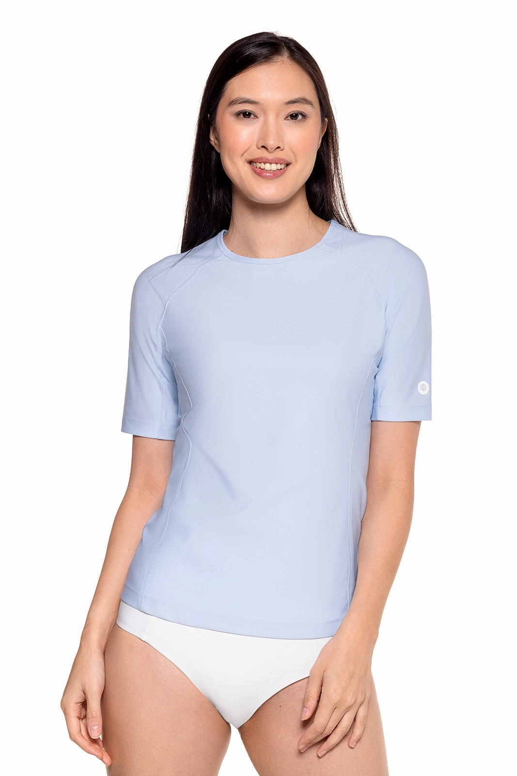 Women's Hightide Short Sleeve Swim Shirt | Skyride adjustable swimsuits for women, breathable swimwear for ladies