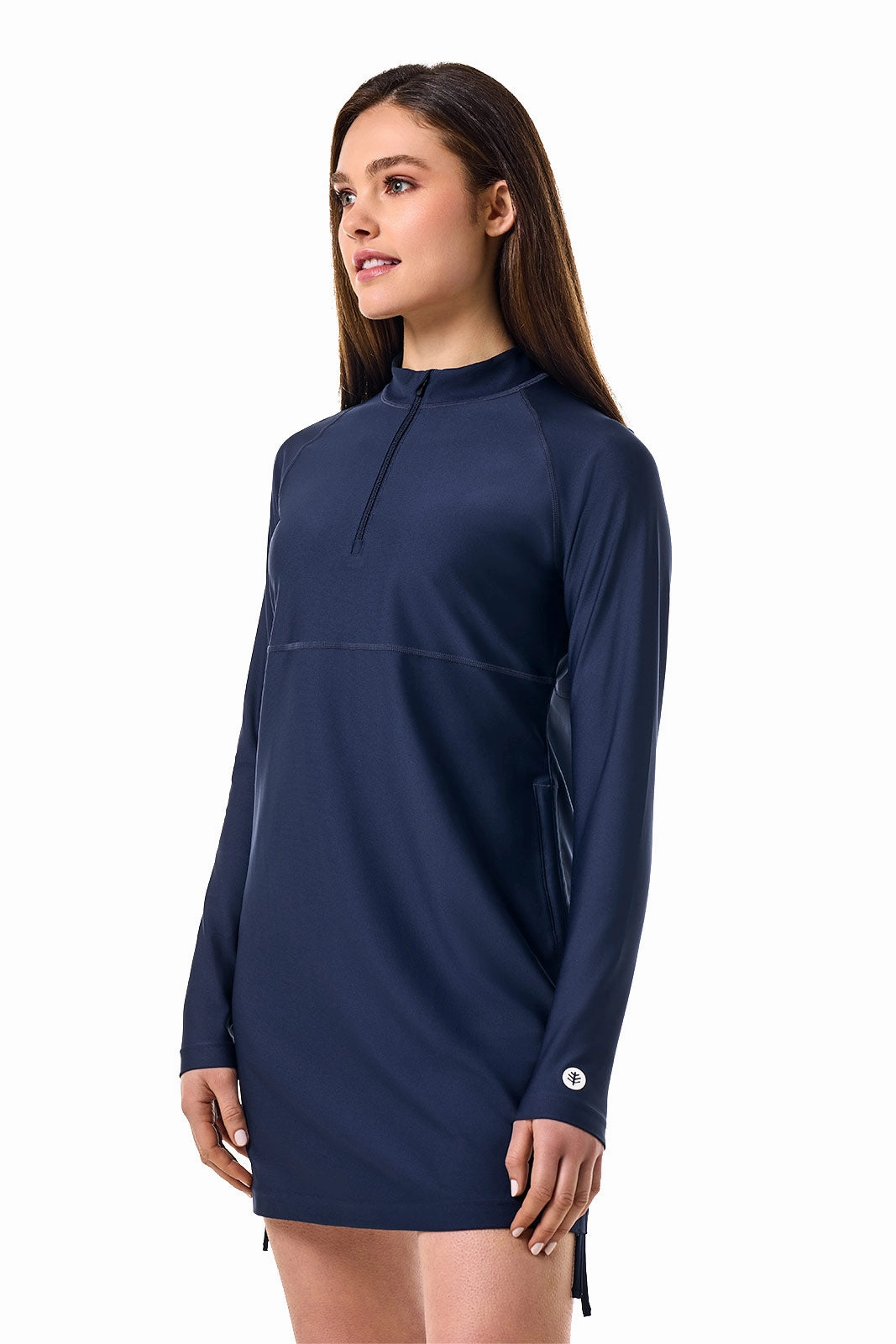 Women's Lawai Ruche Swim Shirt | Navy