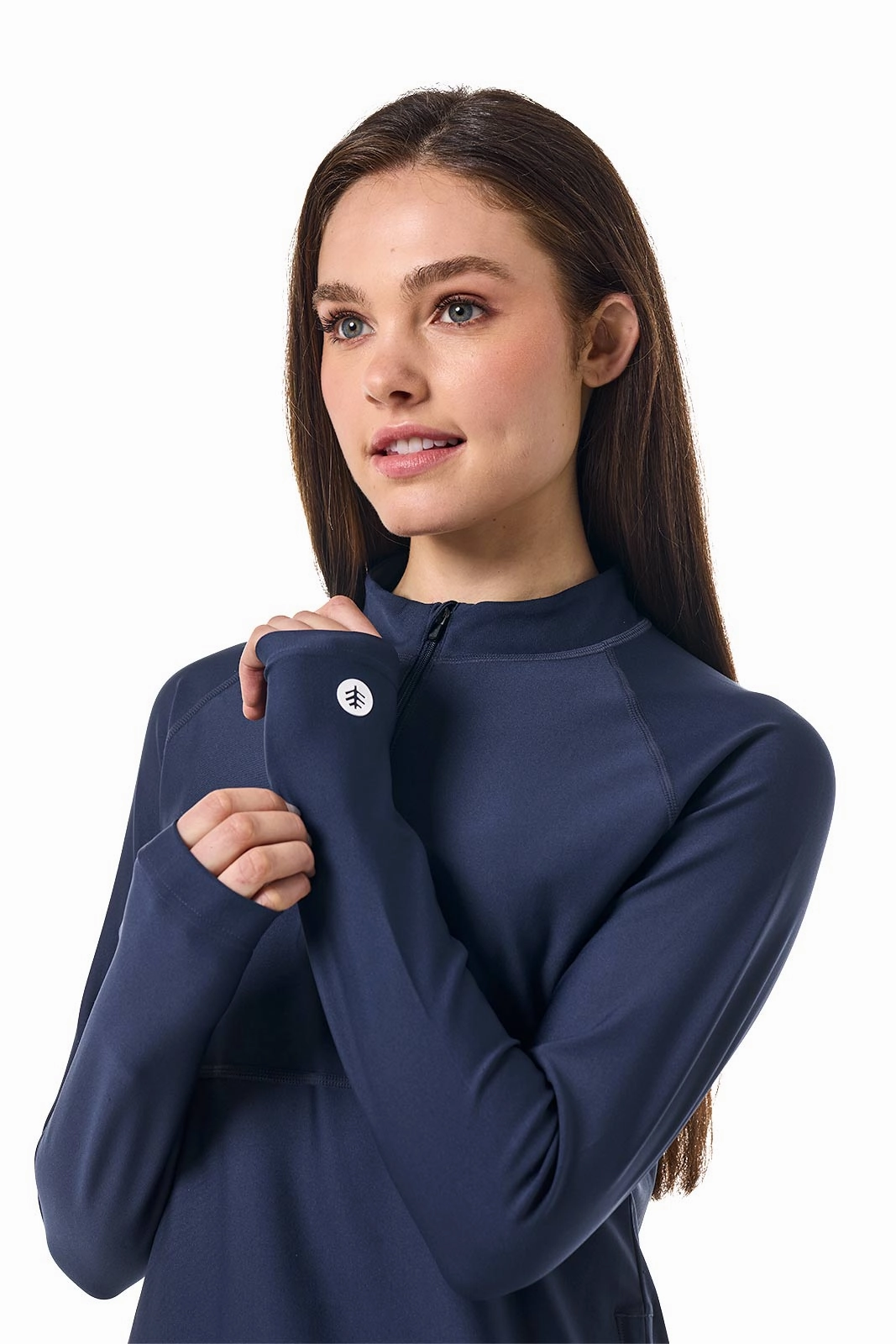Women's Lawai Ruche Swim Shirt | Navy