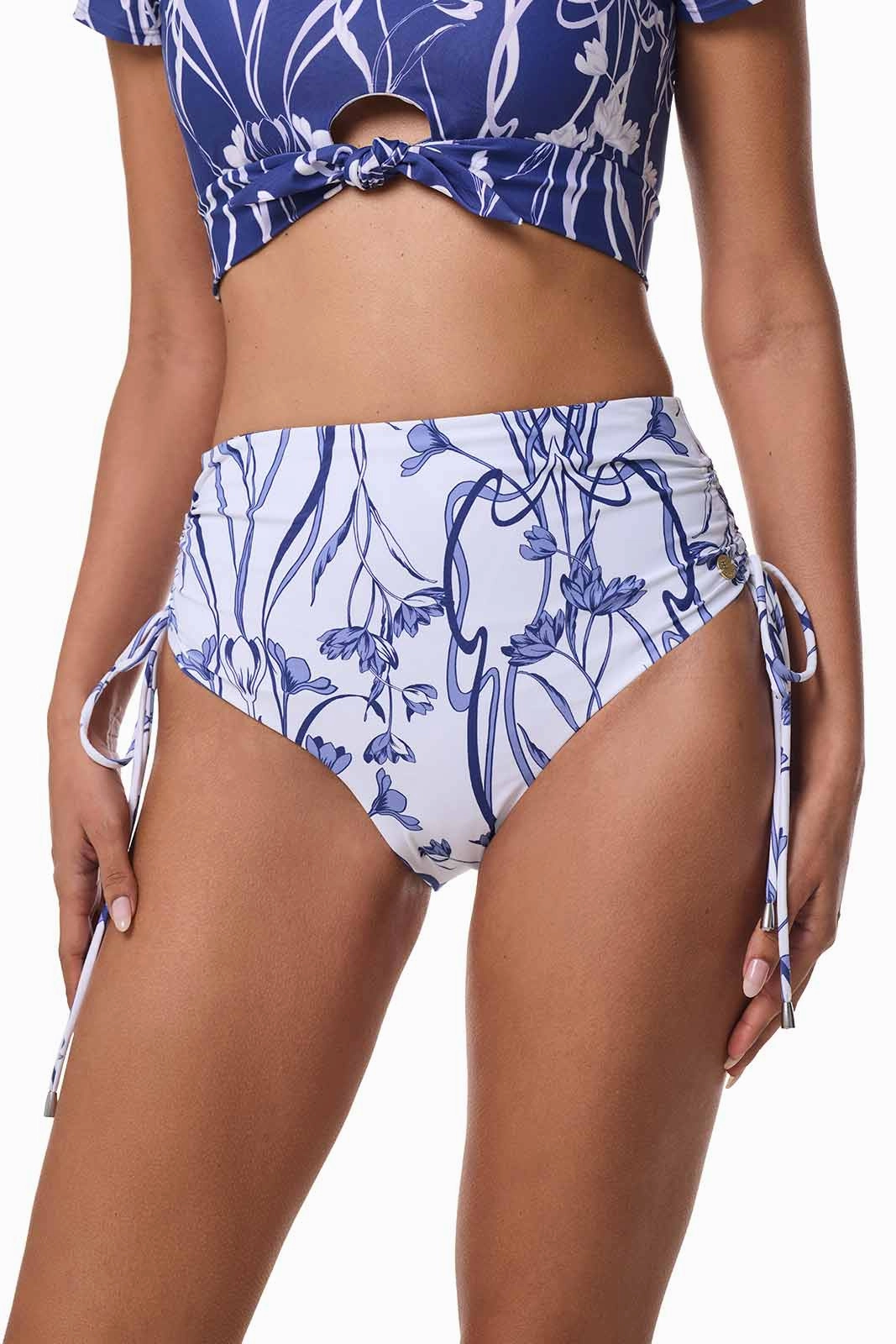 Women's Myrtle Reversible Ruche Adjustable Swim Bottoms | FUTURE DUSK Reversible