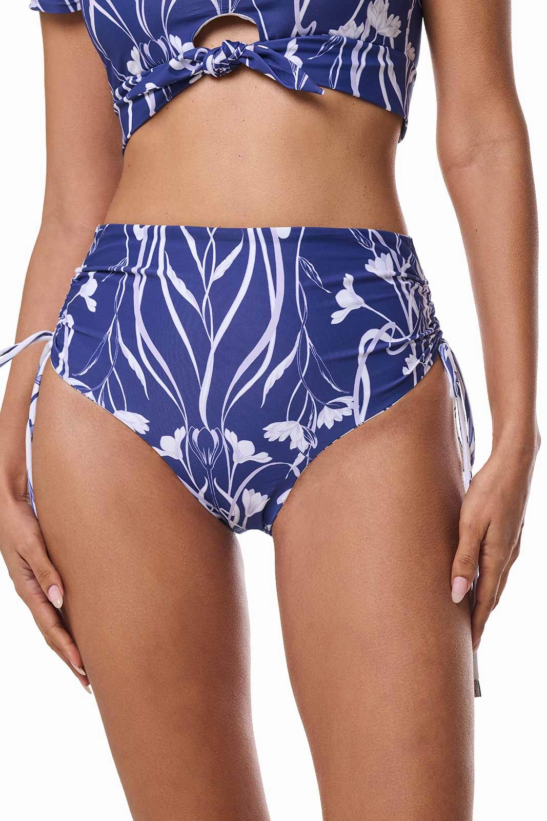 Women's Myrtle Reversible Ruche Adjustable Swim Bottoms | FUTURE DUSK Reversible