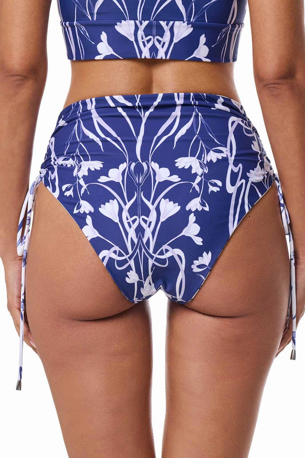 Women's Myrtle Reversible Ruche Adjustable Swim Bottoms | FUTURE DUSK Reversible