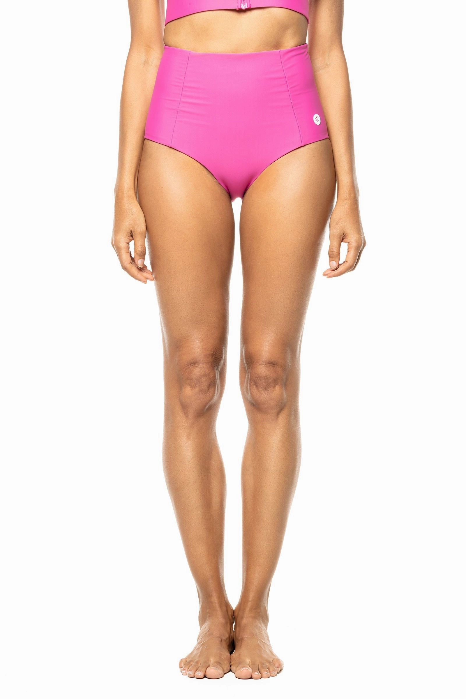 Women's Ocean Sculpt High Rise Bottoms | Magnolia Pink womens athletic swimwear, performance swimwear for women