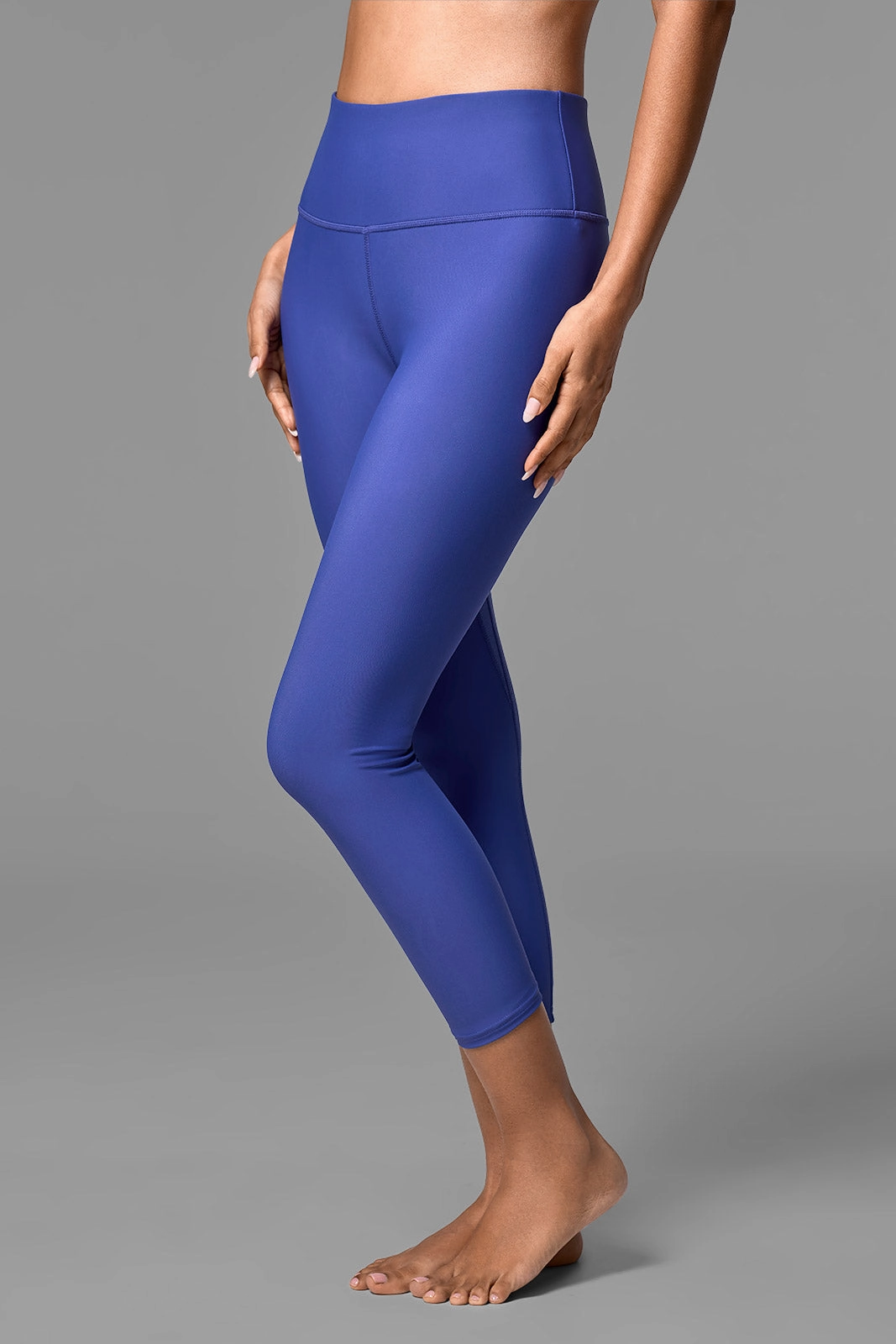 Women's Ocean Sculpt High Rise Swim Capri | Future Dusk womens athletic swimwear, performance swimwear for women