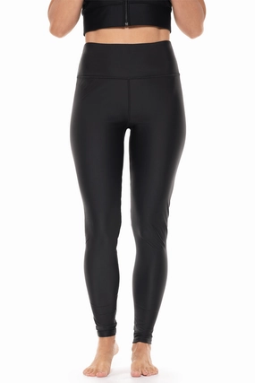 Women's Ocean Sculpt High Rise Swim Legging | Black adjustable swimsuits for women, breathable swimwear for ladies