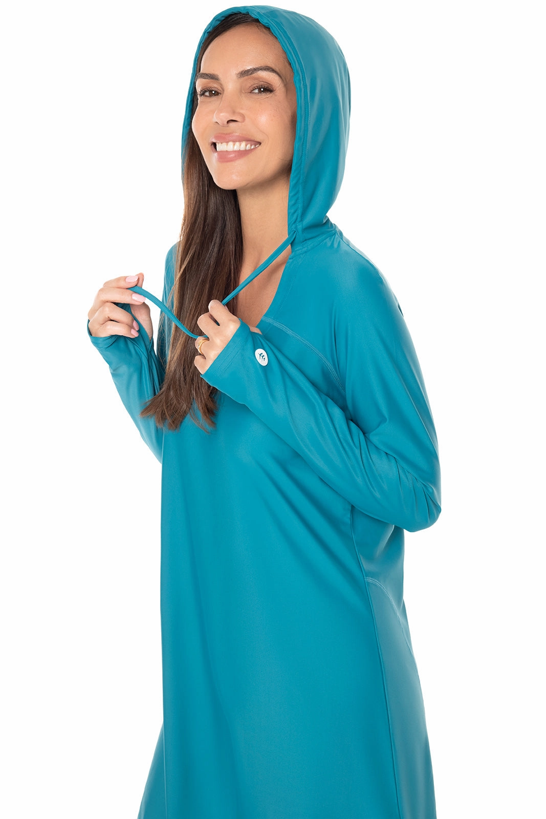 Women's Seacoast Swim Cover-Up Dress | Tahitian Teal