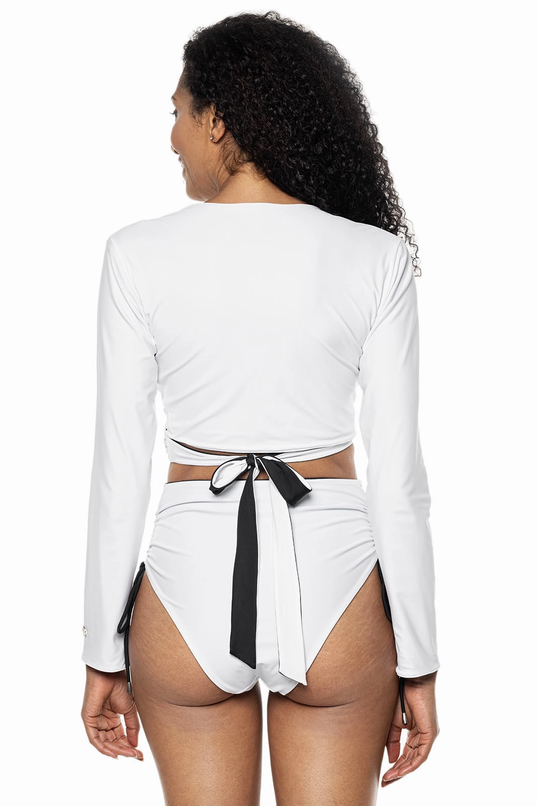 Women's Sunny Isles Reversible Wrap Shrug | White/Black Reversible