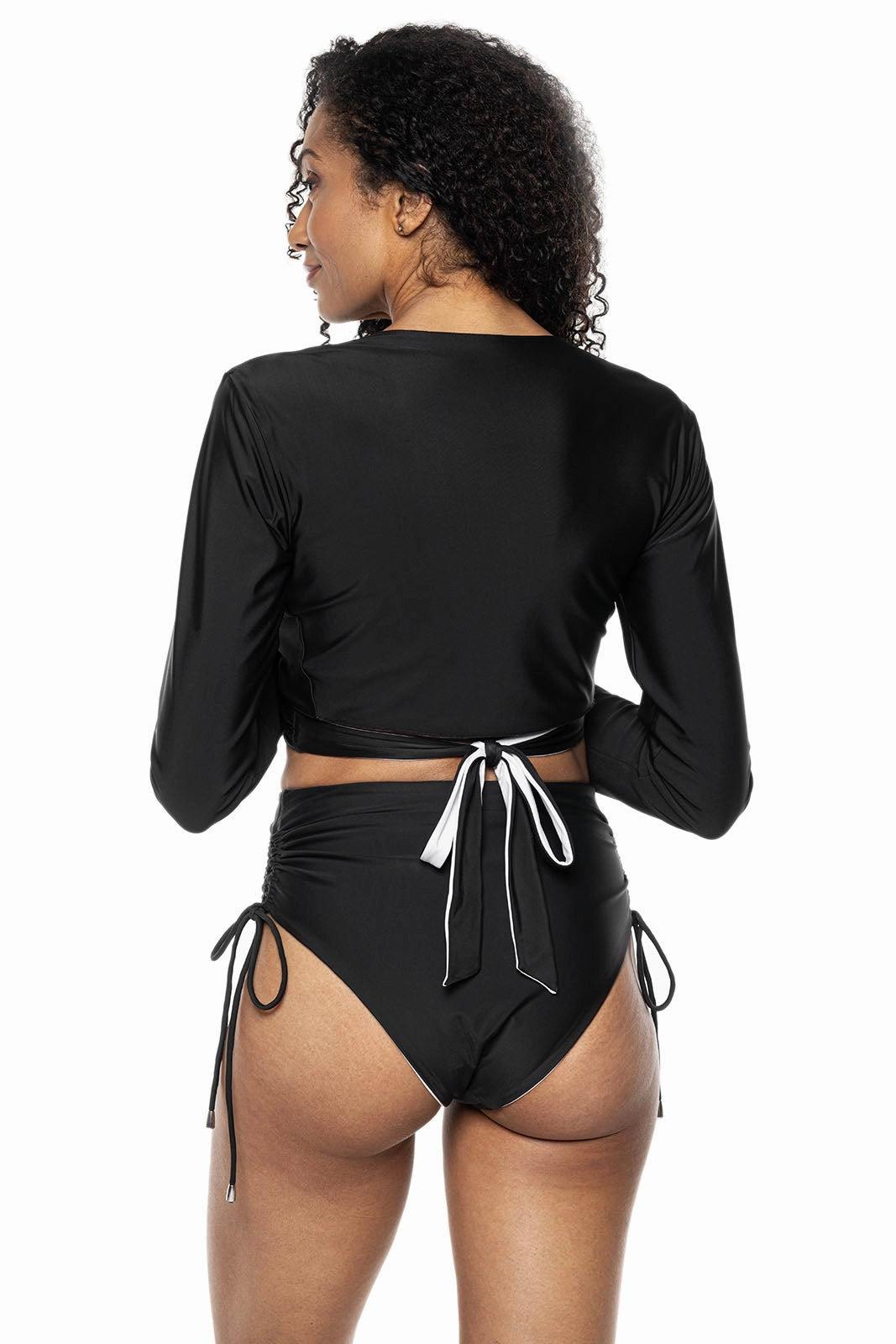 Women's Sunny Isles Reversible Wrap Shrug | White/Black Reversible