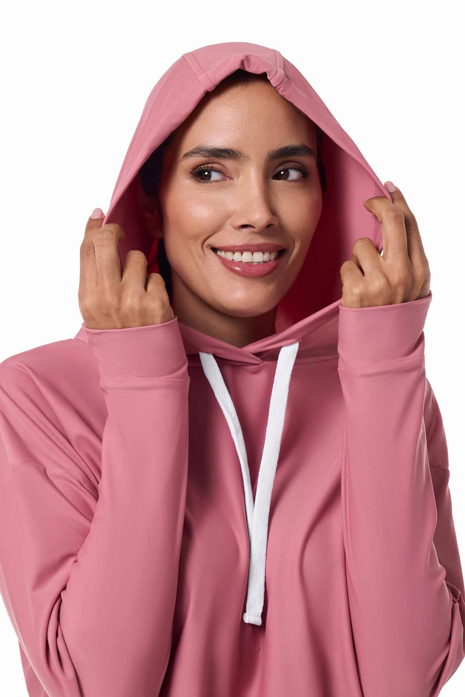 Women's Waikal Swim Hoodie | Terracotta Rose