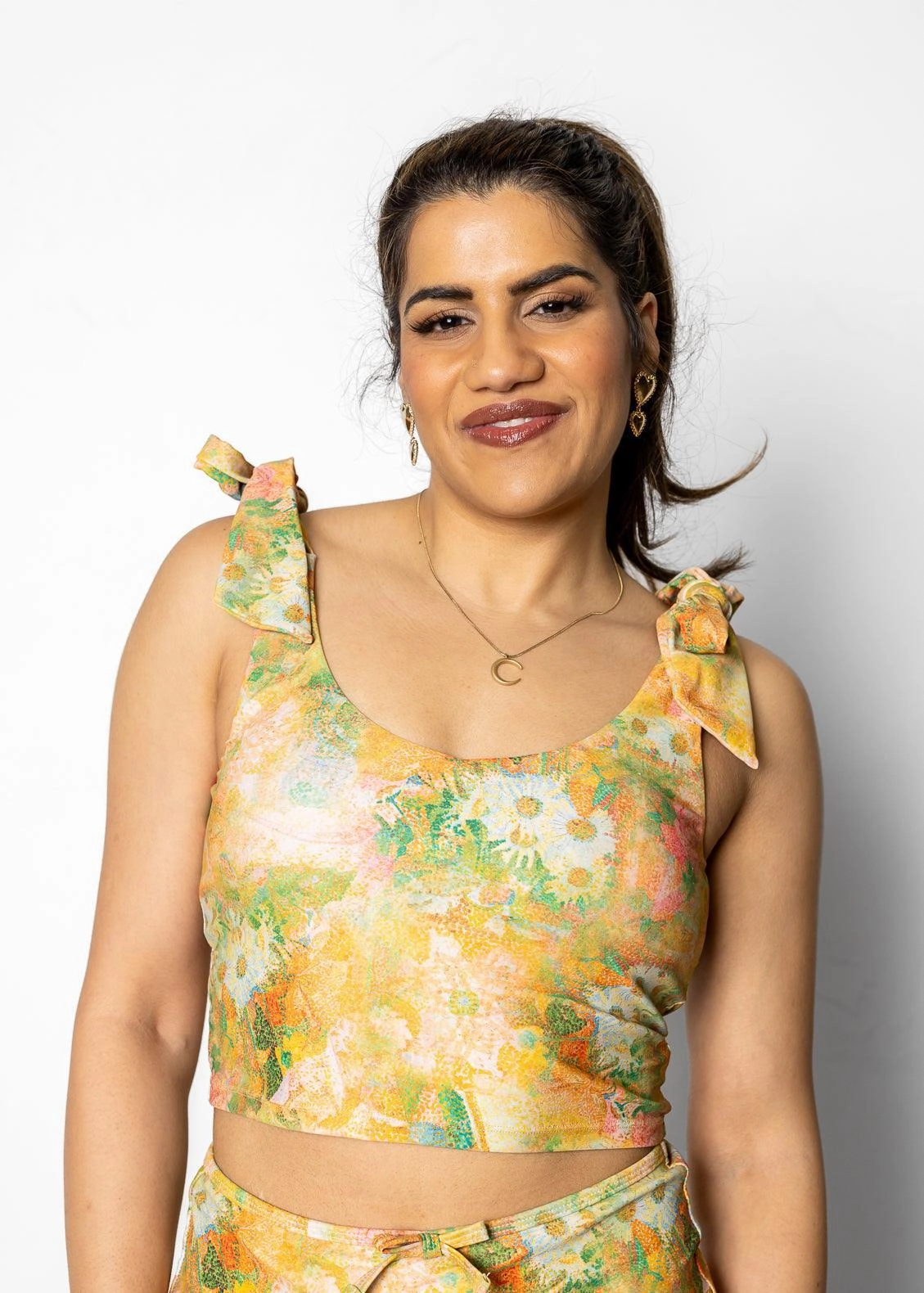 Wonderland Floral | Knot Top tankini swim tops, adjustable bikini tops