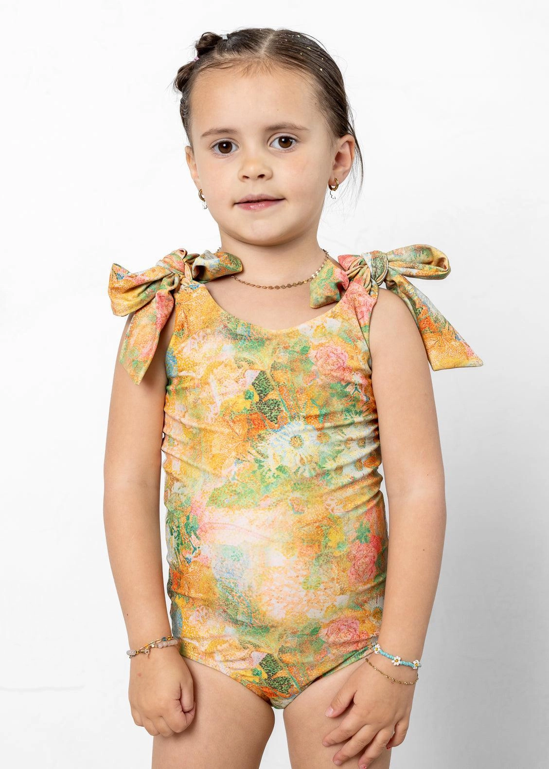 Wonderland Floral | Mini Everyday One-Piece toddler girl swimwear, summer swimwear for girls