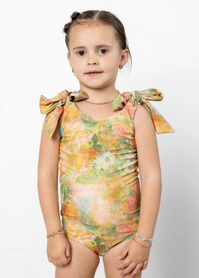 Wonderland Floral | Mini Everyday One-Piece toddler girl swimwear, summer swimwear for girls