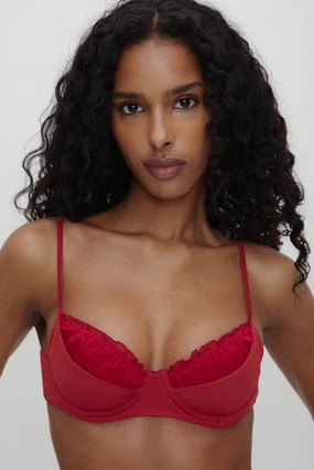 x BELLA HADID Austin Underwire Bikini Top - Valentine beach bikini styles for women, modern cut swim bikinis