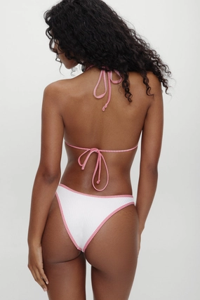 x BELLA HADID Dove Bikini Bottom - Weekend at the Farm womens swim bottoms, high waist bikini bottoms