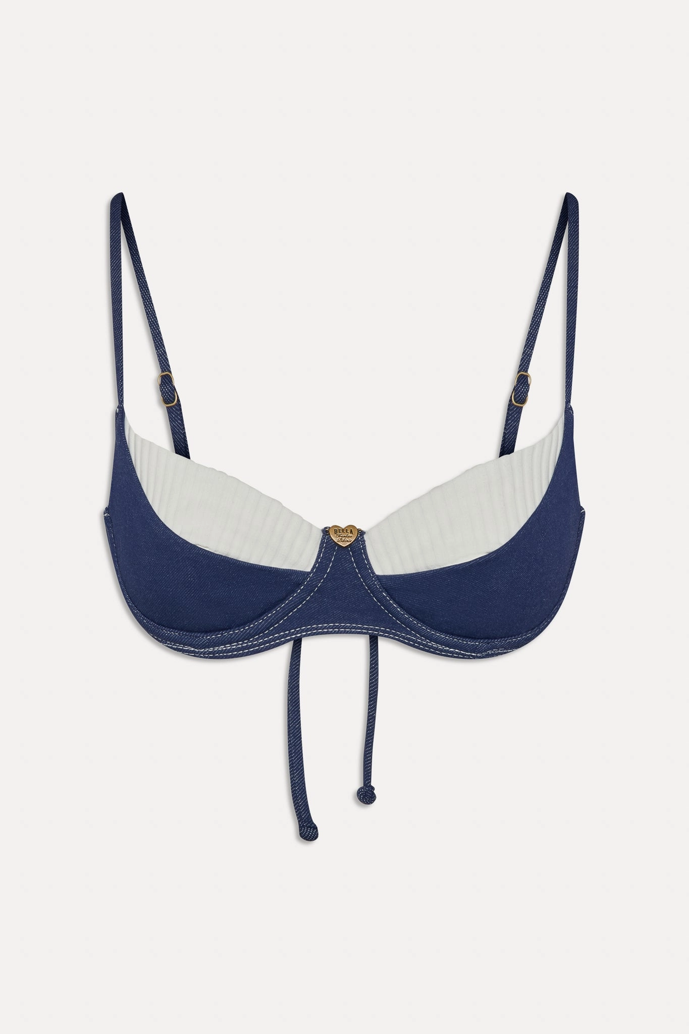 x BELLA HADID Jolene Underwire Bikini Top - Summer Denim