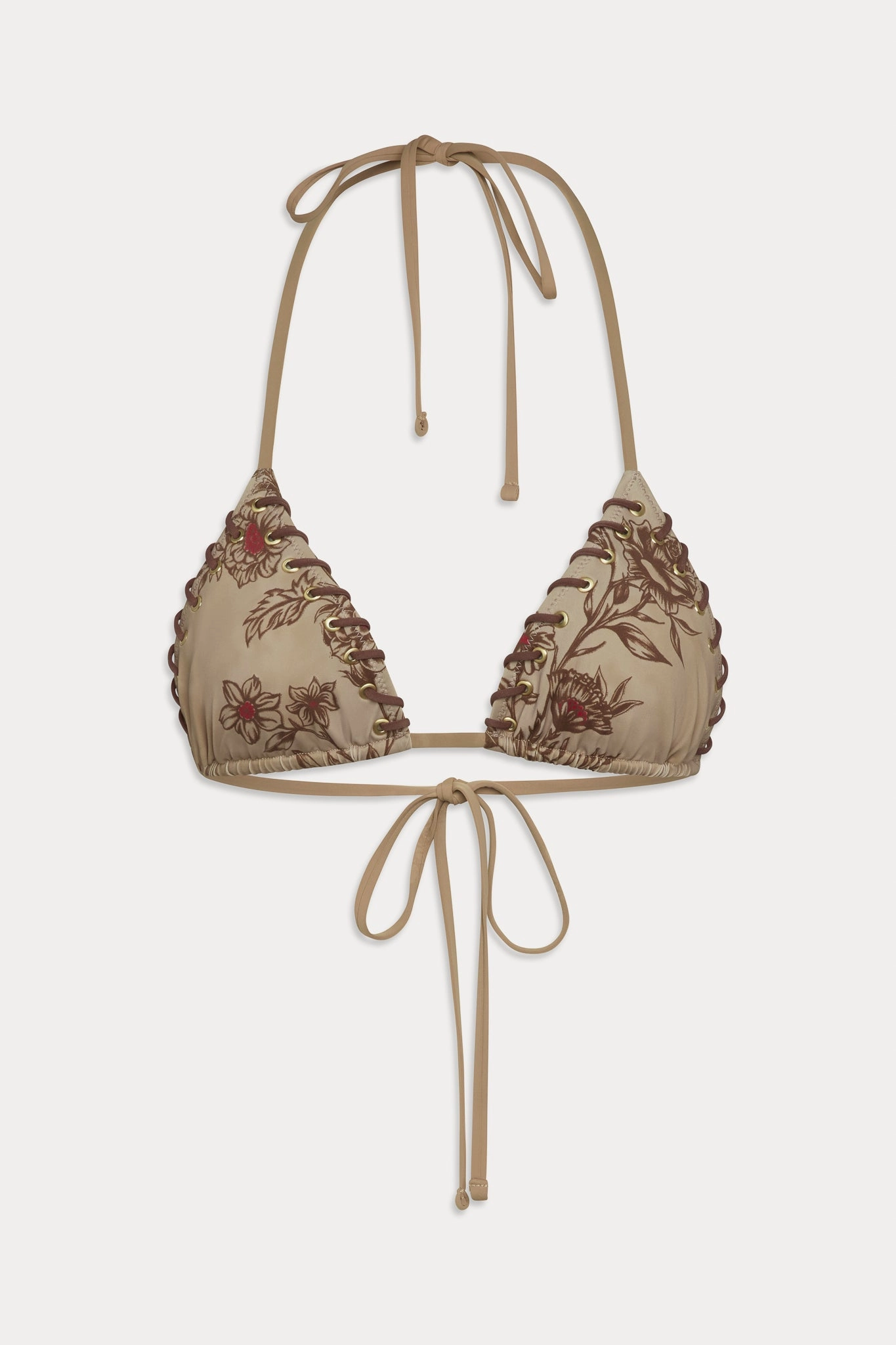 x BELLA HADID Nick Triangle Bikini Top - Desert Rose