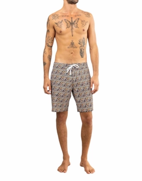 Zebra Ciclo Short In Multi Color mens full coverage swimwear, stylish mens swim trunks