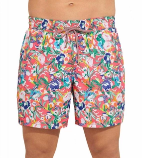 Zinnia Sailor Men Trunks In Multi mens beach swimwear, quick dry mens swimsuits