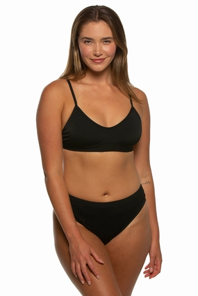 Zoe Bikini Bottom - Black mix and match bikinis, stylish women's bikini options