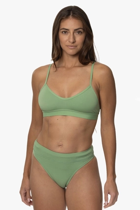 Zoe Bikini Bottom - Matcha mix and match bikinis, stylish women's bikini options