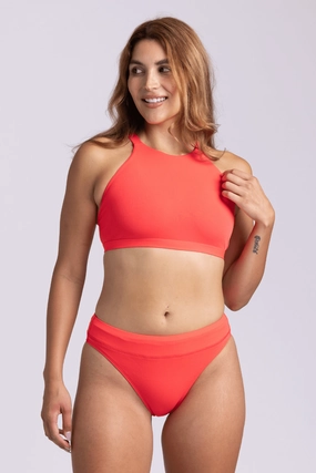 Zoe Bikini Bottom - Strawberry mix and match bikinis, stylish women's bikini options