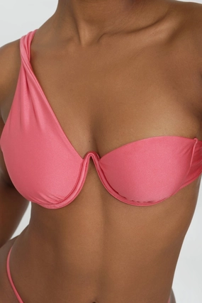 Zuri Top - Flamingo soft fabric swimwear women, resort swimwear for ladies
